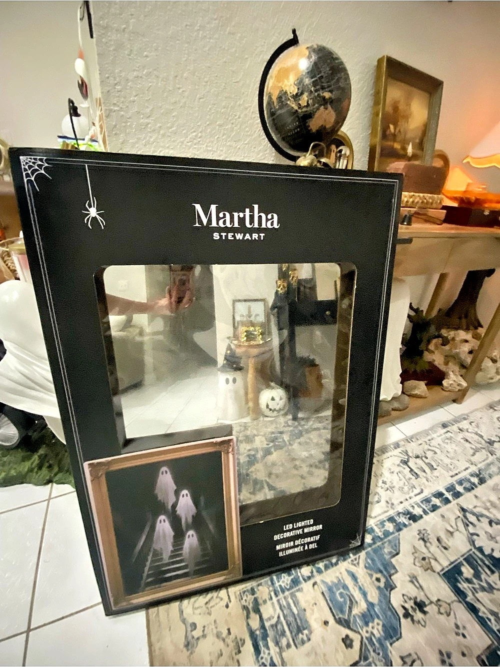 Martha Stewart LED Lighted Decorative Mirror Halloween LED Decorative Mirror NWT